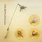 Wooden handle cat stick + small flying insect replacement head * 3(Total of 4 heads])