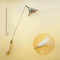 Wooden handle cat stick + white feather replacement head(A total of 2 heads])
