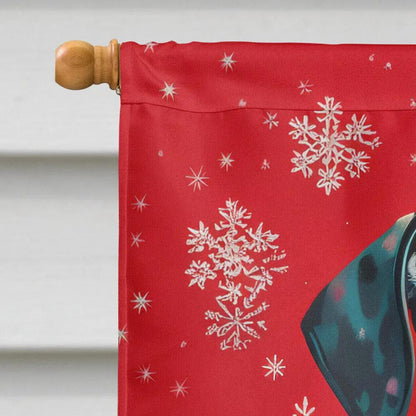 Dalmatian Holiday Christmas House Flag
