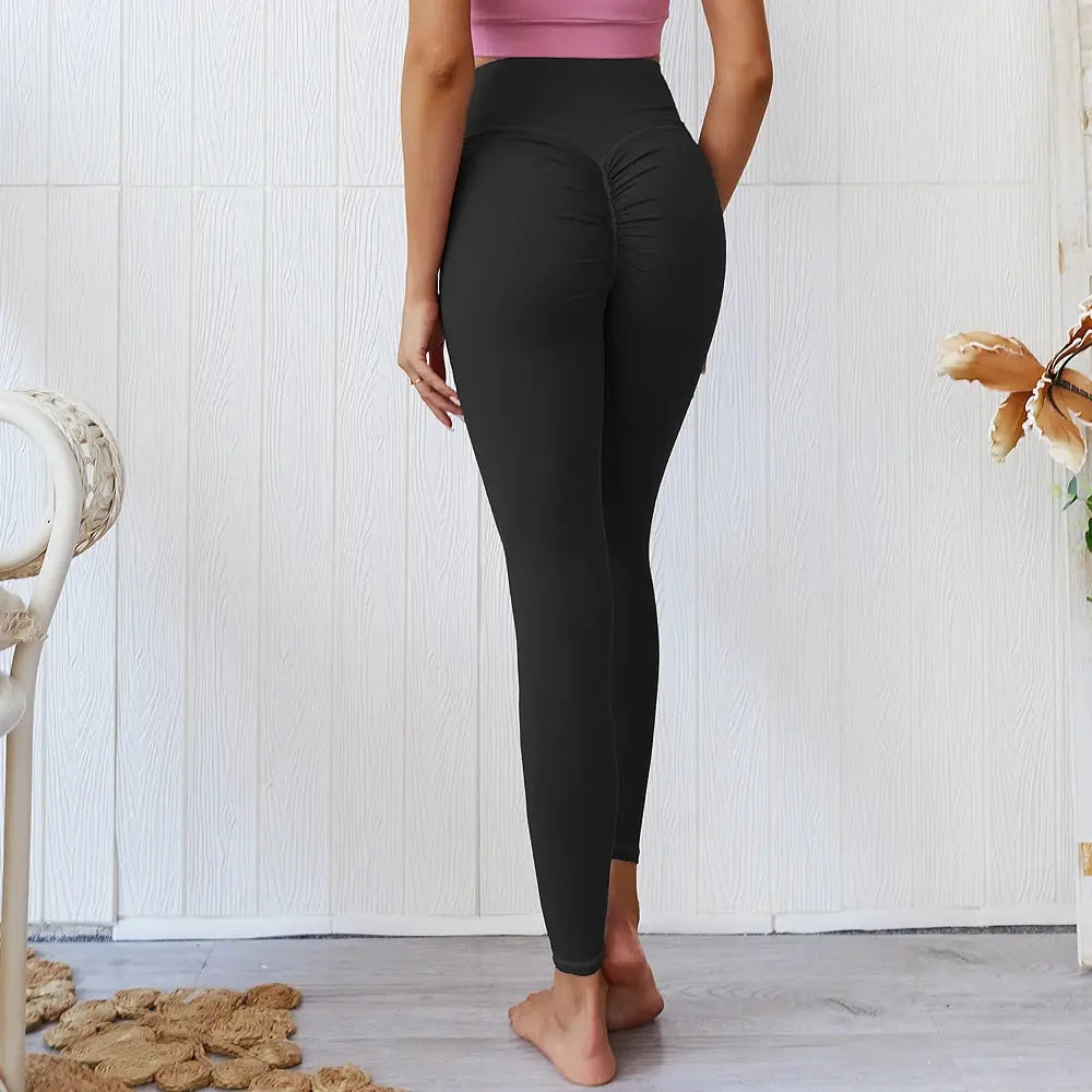 Drop Shipping Women High Quality Nylon Spandex 250gsm Yoga Leggings-6