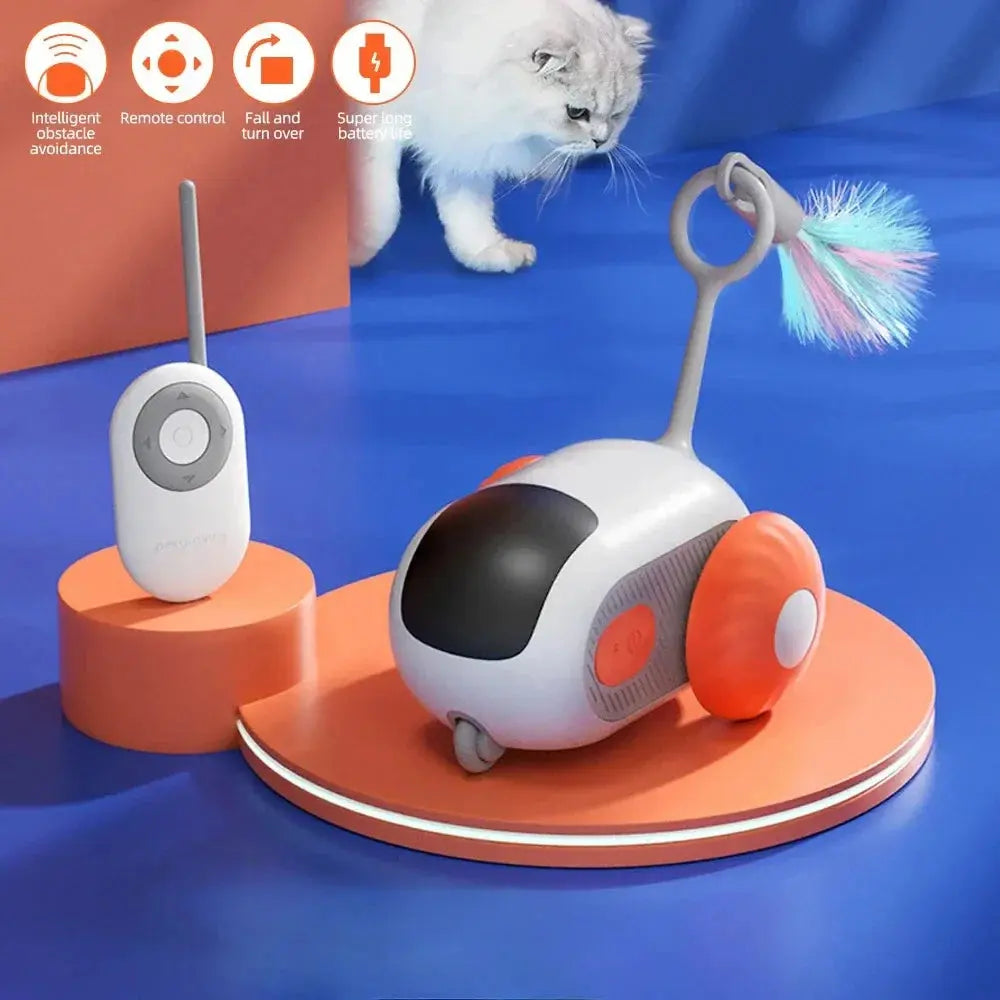 Interactive Remote-Controlled Cat Car Toy