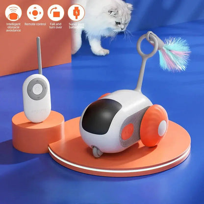Interactive Remote-Controlled Cat Car Toy