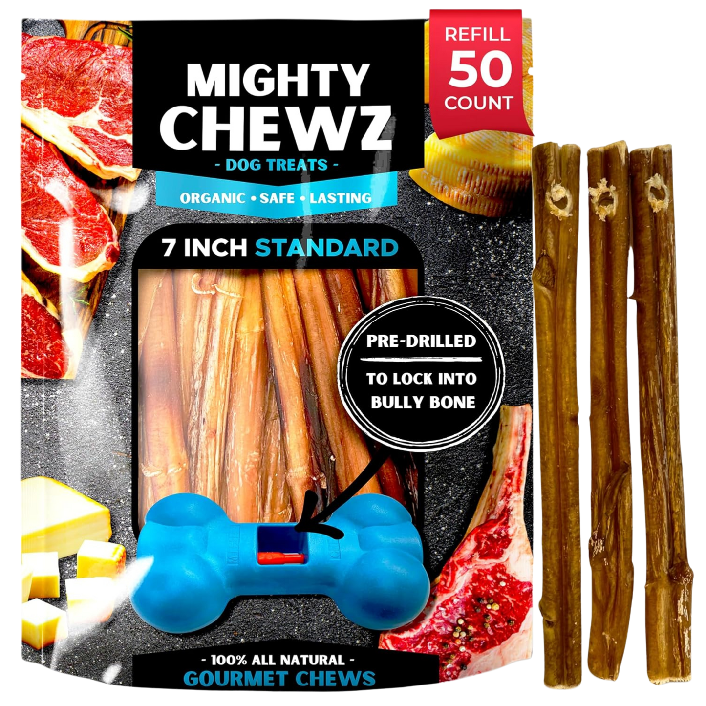 7" Standard Bully Sticks - Refill Pack