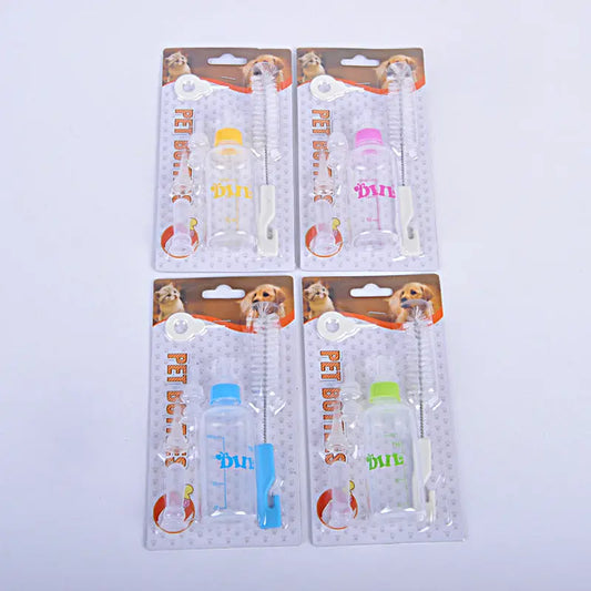 Four packages of Petlinks Dinz pet bottles on a white background