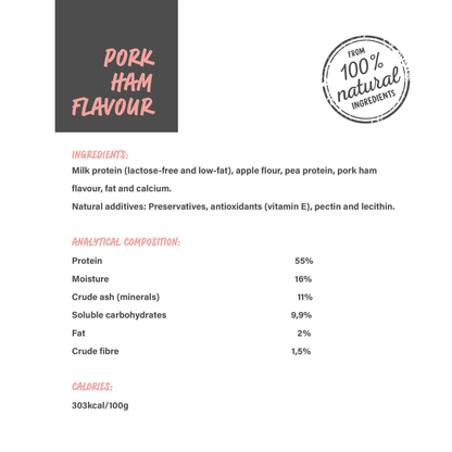 Dog treats Cheese & Ham/Bacon chew (BOX)