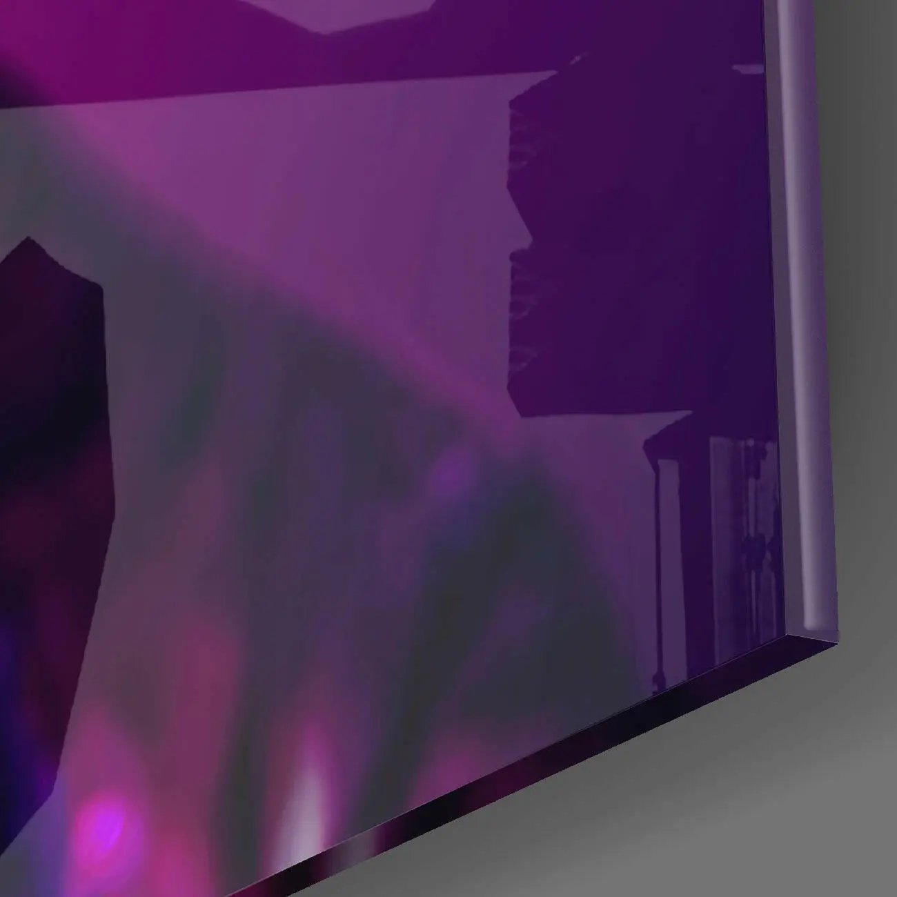 Curious Cat Glass Wall Art  || Designers Collection