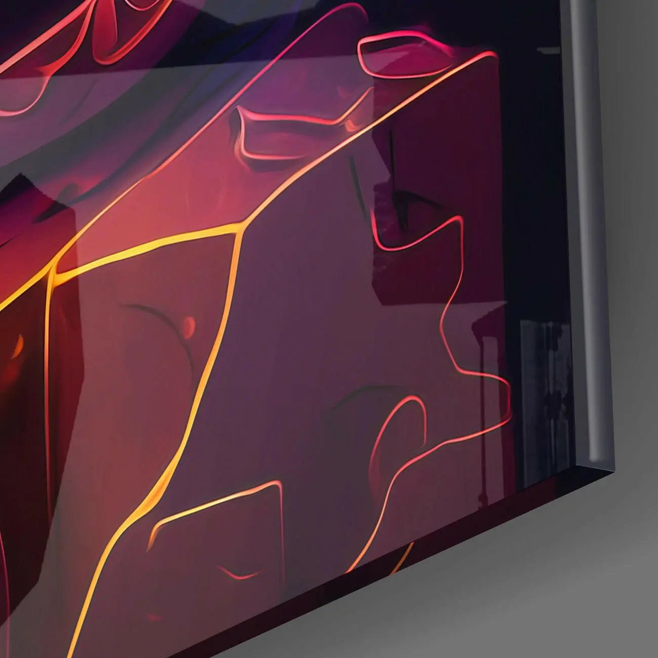 Ancient Cat Glass Wall Art  || Designers Collection