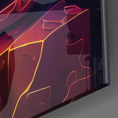 Ancient Cat Glass Wall Art  || Designers Collection