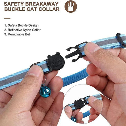 Reflective Adjustable Anti-Lost Pet Collar With Airtag Compatibility