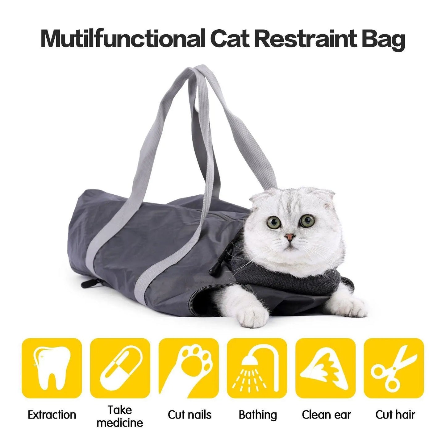 Anti-Scratch And Bite Cat Travel Bag With Double Lining - Stylish And Secure Pet Carrier
