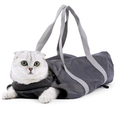 Anti-Scratch And Bite Cat Travel Bag With Double Lining - Stylish And Secure Pet Carrier