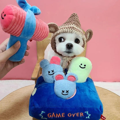 Haunted Hideaway: Interactive Ghost Mouse Plush Toy With Food-Hiding Feature