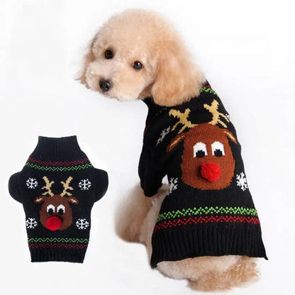 Winter Wonderland Pet Sweater: Cozy Christmas Fashion For Cats And Dogs