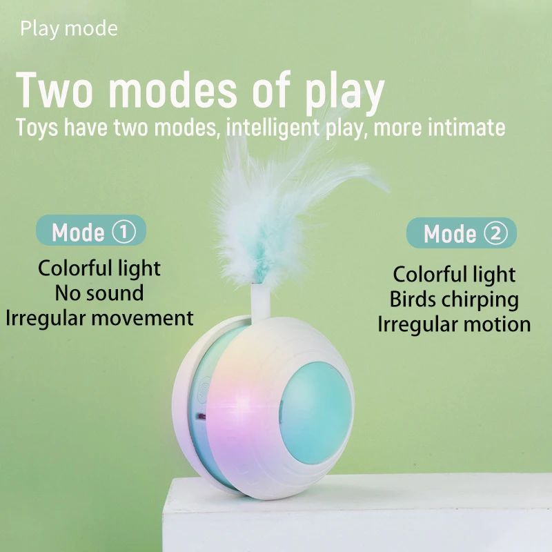 Pet Feather Teaser Ball