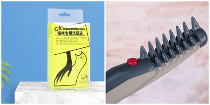 Cat Grooming Essentials Set: Ultimate Cat Bathing Kit With Anti-Scratch Cat Bag And Pet Nail Clipper