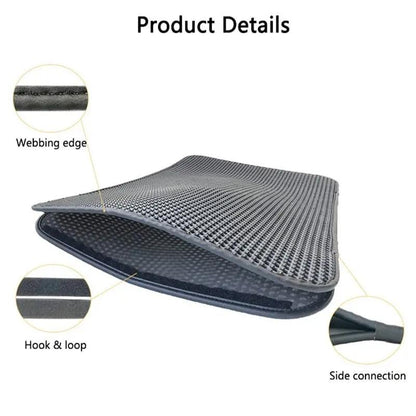 Cat Litter Mat Waterproof Double-Layer Pet EVA Foam Trapper Non-Toxic Pad Pet Cleaning Accessories