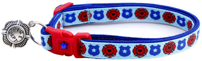 Fire and Police Badges Cat Collar