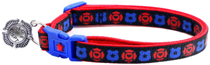 Fire and Police Badges Cat Collar