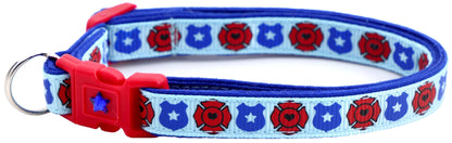 Fire and Police Badges Cat Collar