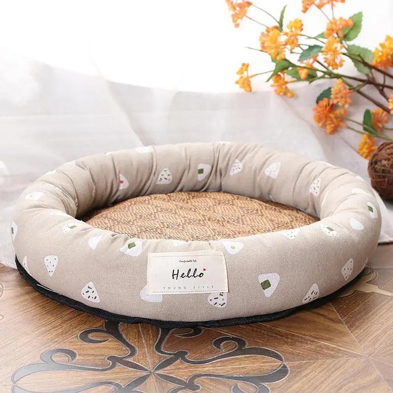 Cool Round Pet Nest: The Ultimate Summer Retreat For Cats And Dogs