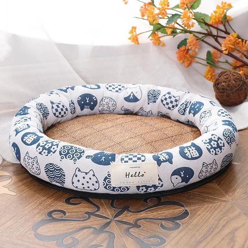 Cool Round Pet Nest: The Ultimate Summer Retreat For Cats And Dogs