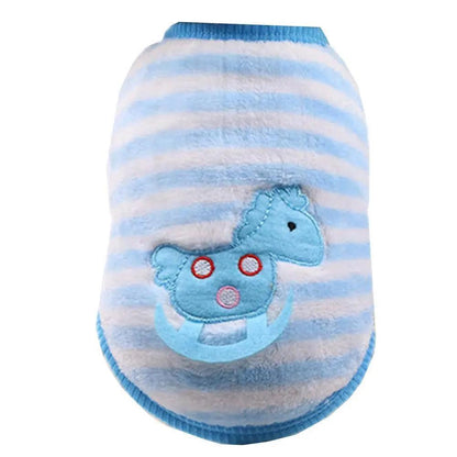 Cozy Flannel Teacup Small Milk Dog Cat Vest - Stylish And Warm Pet Apparel