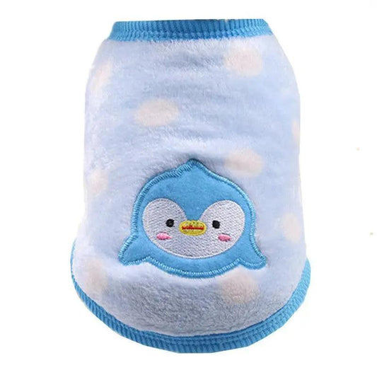 Cozy Flannel Teacup Small Milk Dog Cat Vest - Stylish And Warm Pet Apparel