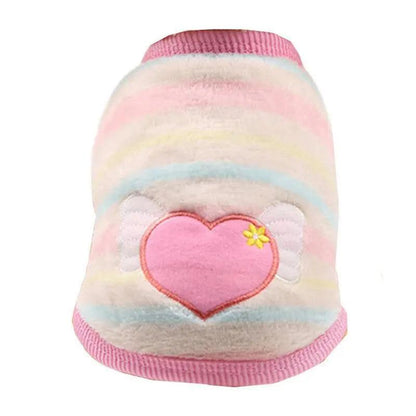 Cozy Flannel Teacup Small Milk Dog Cat Vest - Stylish And Warm Pet Apparel