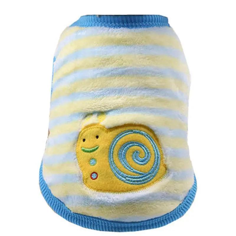 Cozy Flannel Teacup Small Milk Dog Cat Vest - Stylish And Warm Pet Apparel