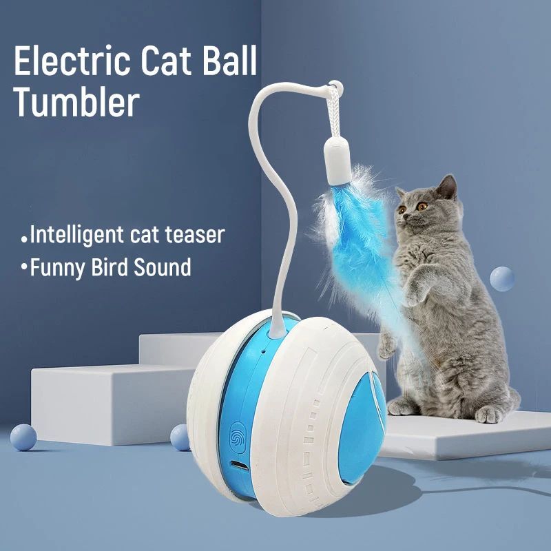 Pet Feather Teaser Ball