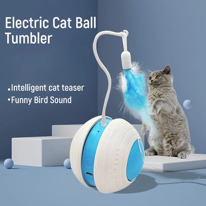 Pet Feather Teaser Ball