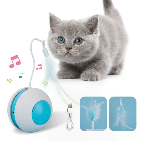 Pet Feather Teaser Ball