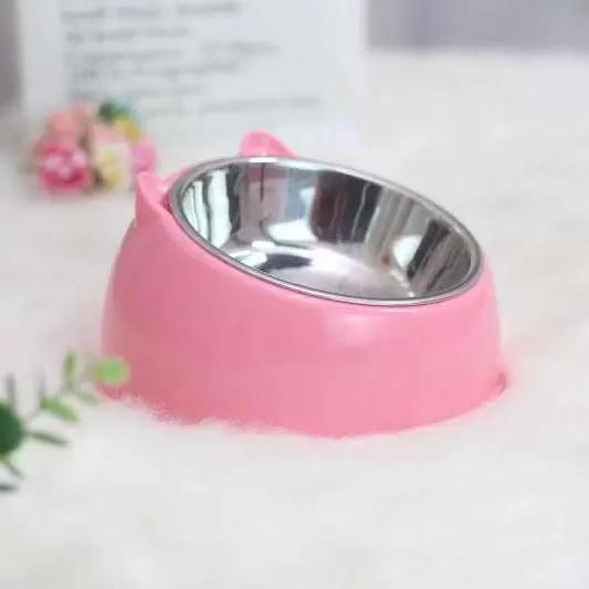 Double Bowl Stainless Steel Pet Feeder - Innovative Overturning Prevention Design
