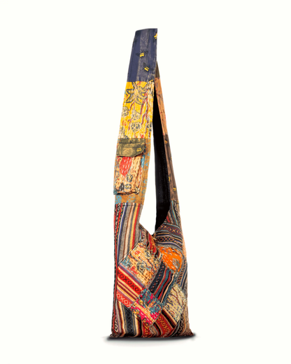 Kathmandu Collection Quilted Patchwork Hobo Bag