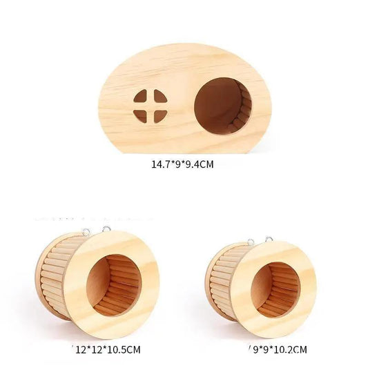 Wooden Animal Hideout: Cozy Retreat For Small Pets