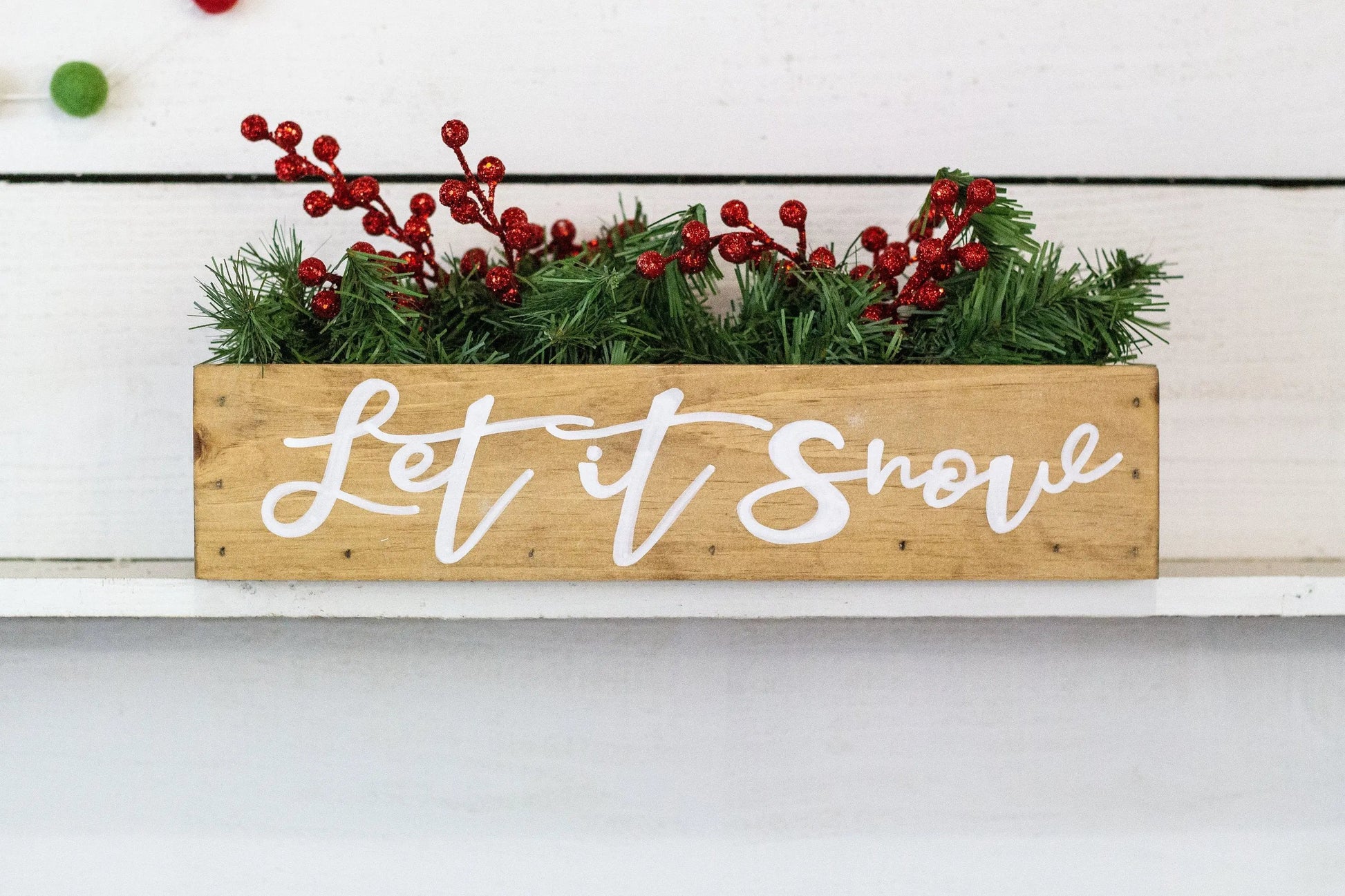 Let It Snow Holiday Centerpiece-3