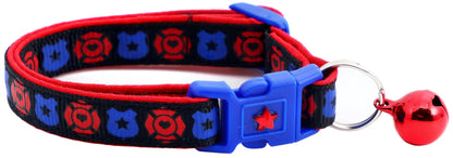 Fire and Police Badges Cat Collar