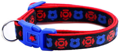 Fire and Police Badges Cat Collar