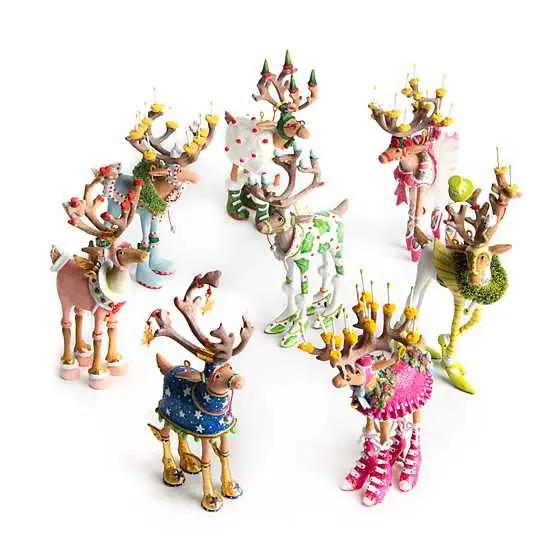 MINI Dash Away Reindeer Ornaments SOLD INDIVIDUALLY by Patience Brewster