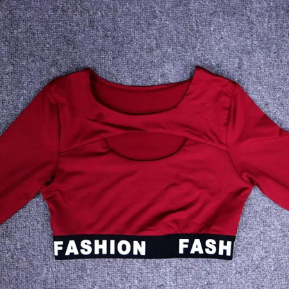 Women Fashion Letter Sport Leggings Bras Yoga Set Fitness Gym Wear