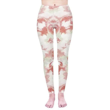 Fashion Women Legging Pink Tropics Printing With Multicolor Pattern Leggins High Elasticity Legins Fitness Pants Leggings