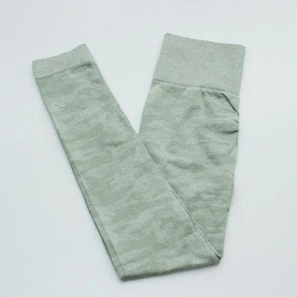 Woman Fitness Camouflage Seamless Leggings High Waist Yoga Pants