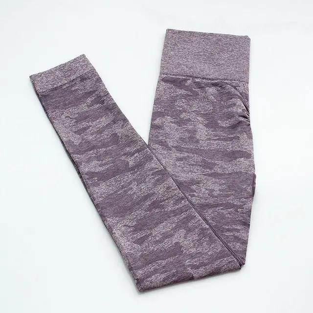 Woman Fitness Camouflage Seamless Leggings High Waist Yoga Pants