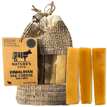 Small Yak Cheese (4 Pack) in Hand Woven Bag